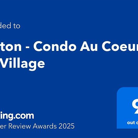 Sutton - Condo Au Coeur Du Village Kültér fotó